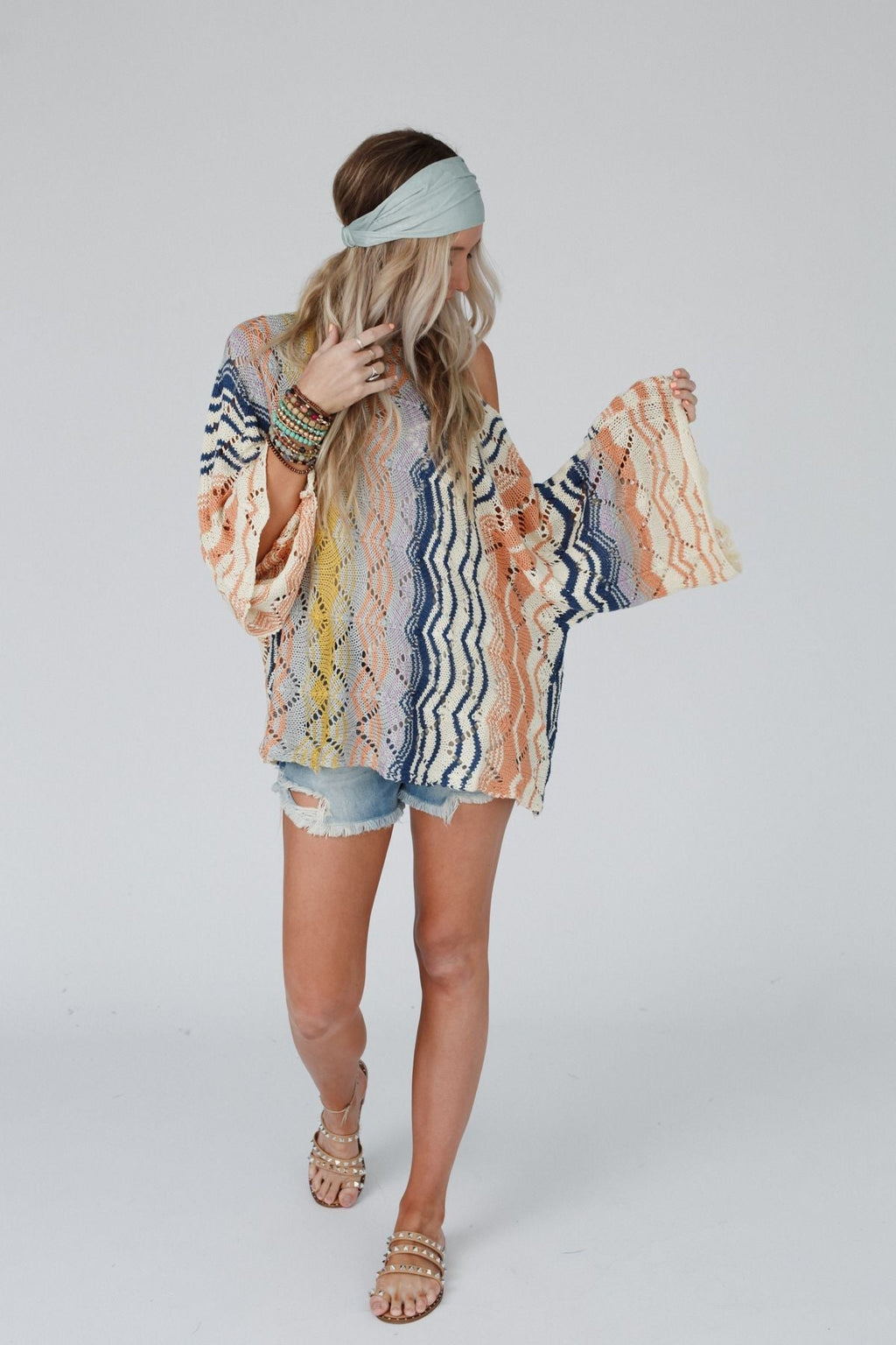 Rainbow Shores Knit Sweater - Multi