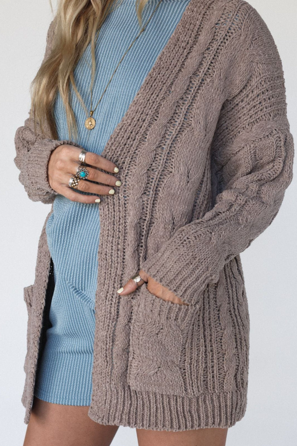 Sweet Destiny Cardigan - Mocha