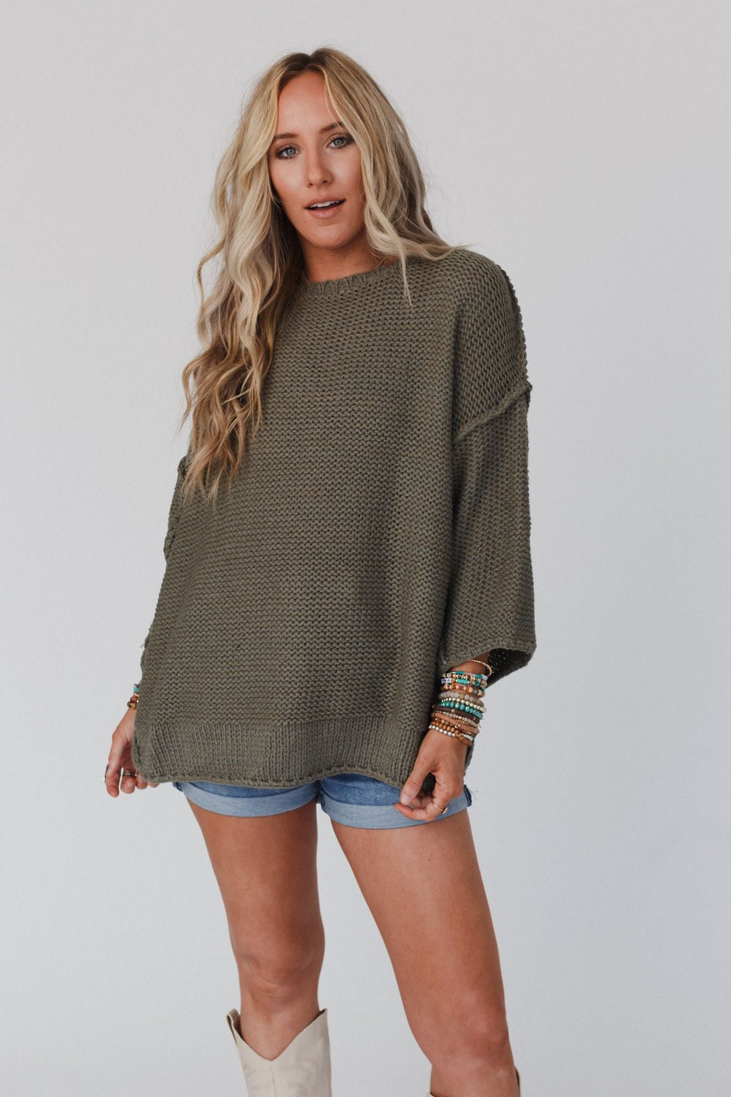 Crisp Air Sweater - Olive