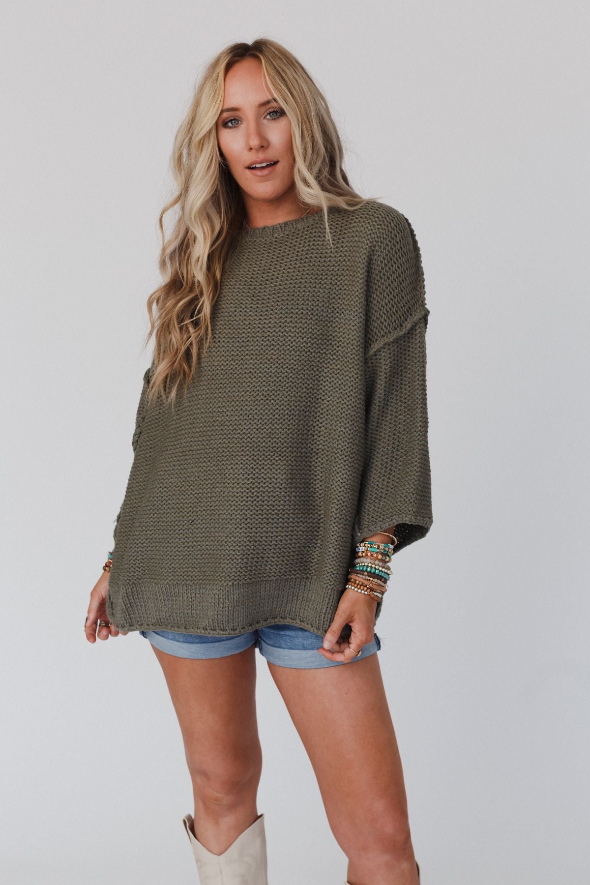 Crisp Air Sweater - Olive