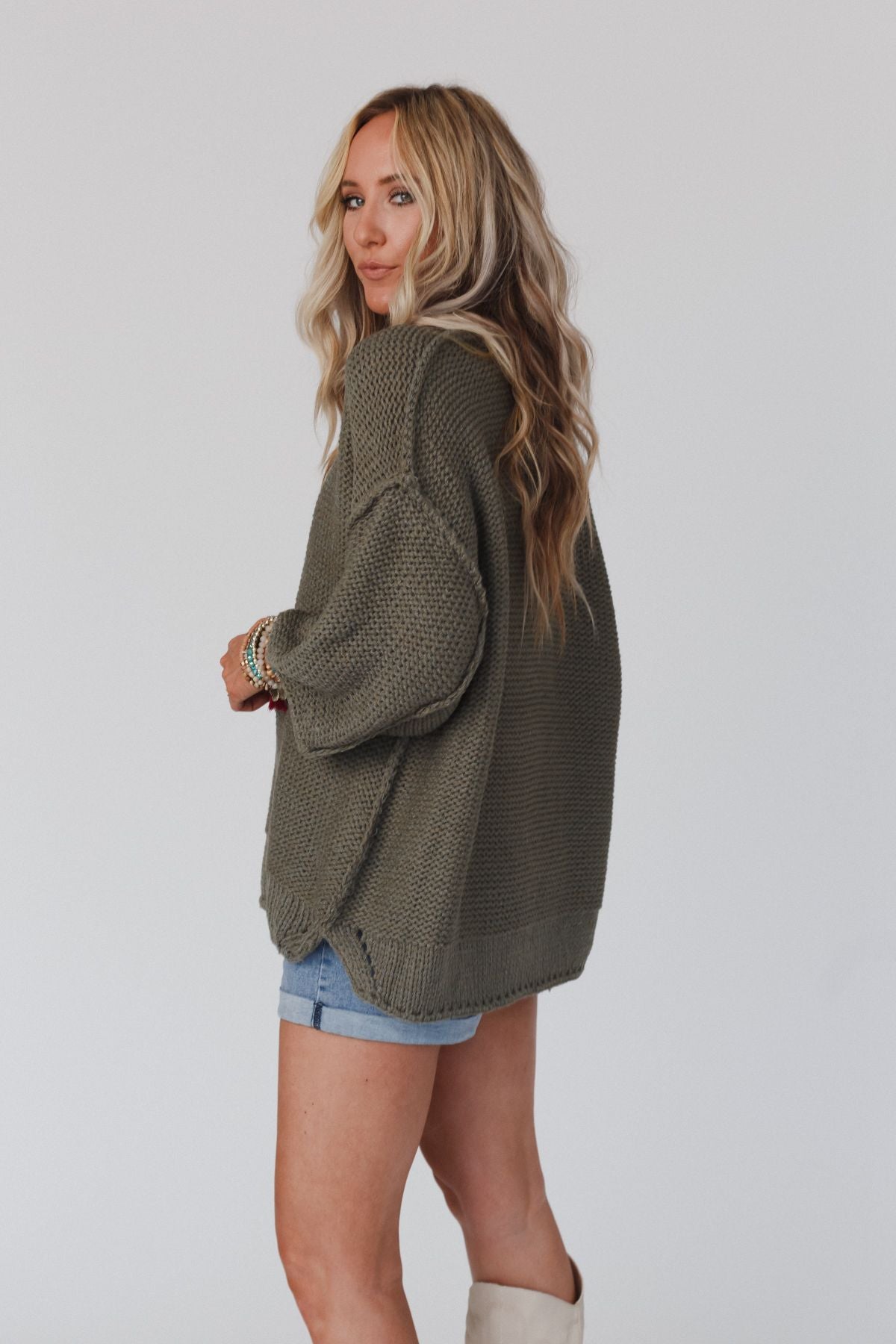 Crisp Air Sweater - Olive