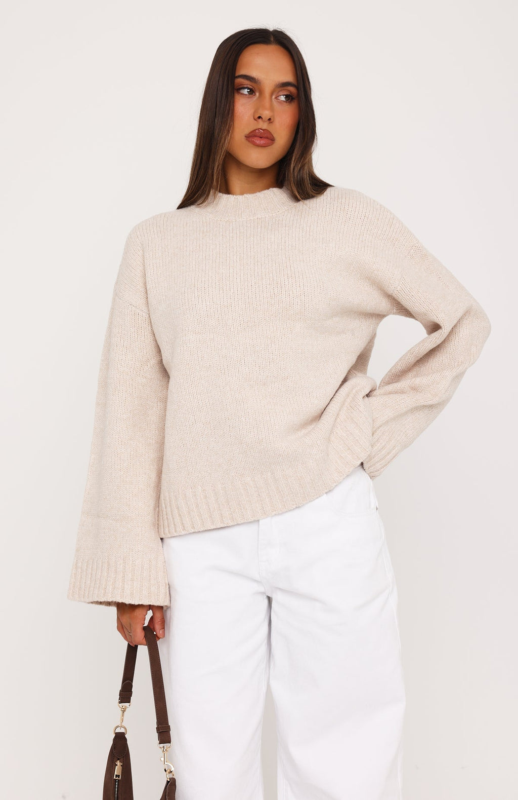 Winter's Chill Knit Sweater Oat