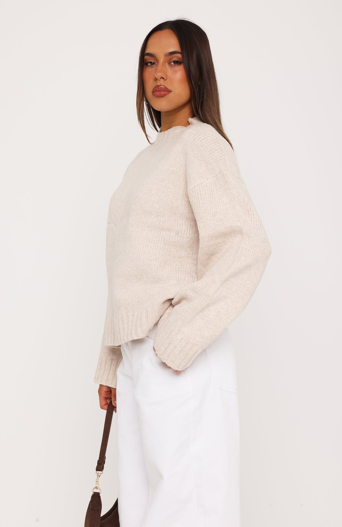 Winter's Chill Knit Sweater Oat