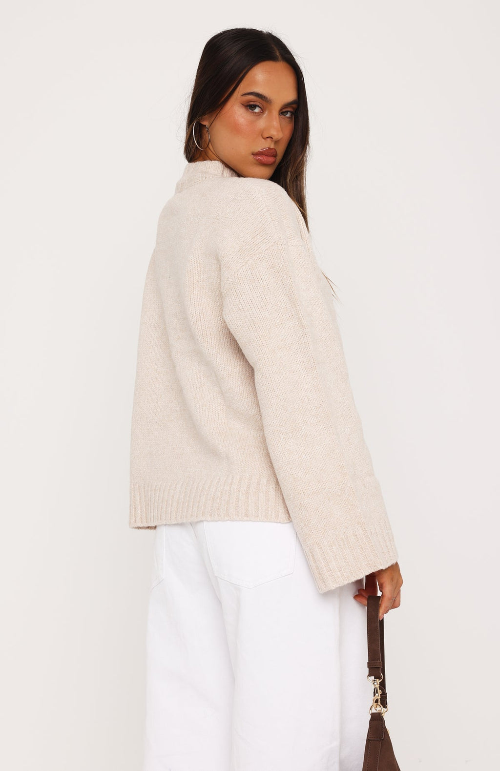 Winter's Chill Knit Sweater Oat