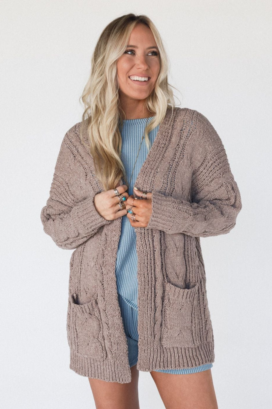 Sweet Destiny Cardigan - Mocha